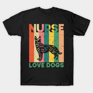 Nurse Who Loves Dogs T-Shirt